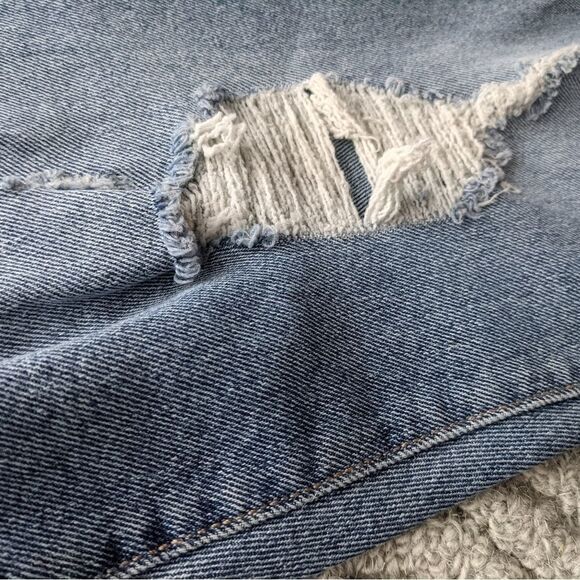 REWASH MOM jeans super high rise distressed raw hem size 28 G2 - Picture 6 of 11